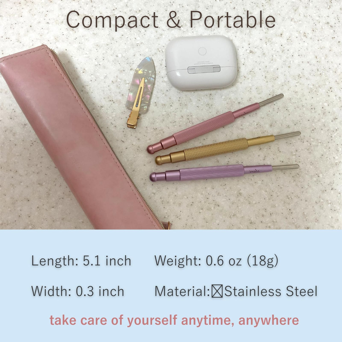 Corelief Facial Tool with Spring for Face Sculpting & Relaxation - Pink