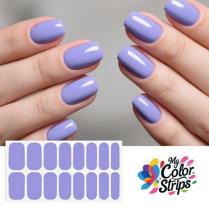 Full Size Nail Wraps Set - Solid Color Self-Adhesive Nail Stickers for Manicure