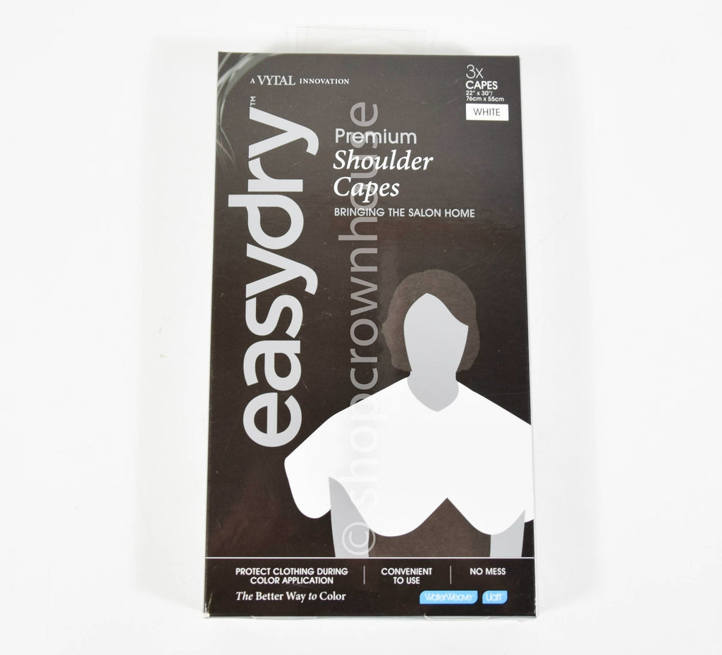 White Shoulder Cape Pack of 6 for Clothing Protection - 22 x 30 Inches