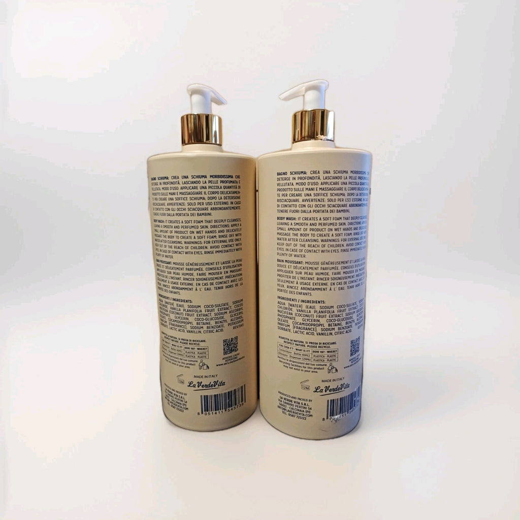 Hydrating Vanilla Coconut Body Wash Pack of 2 - 33.8 Fl Oz Each
