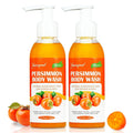 Natural Persimmon Body Wash for Odor Control - 2 Pack