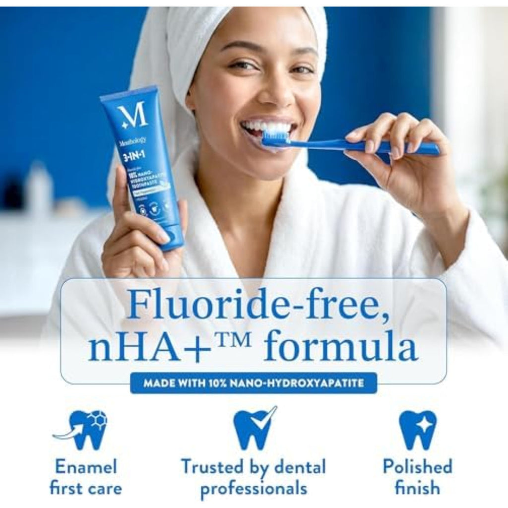 Nano Hydroxyapatite Toothpaste Fluoride-Free Whitening 10% - Sensitive Safe
