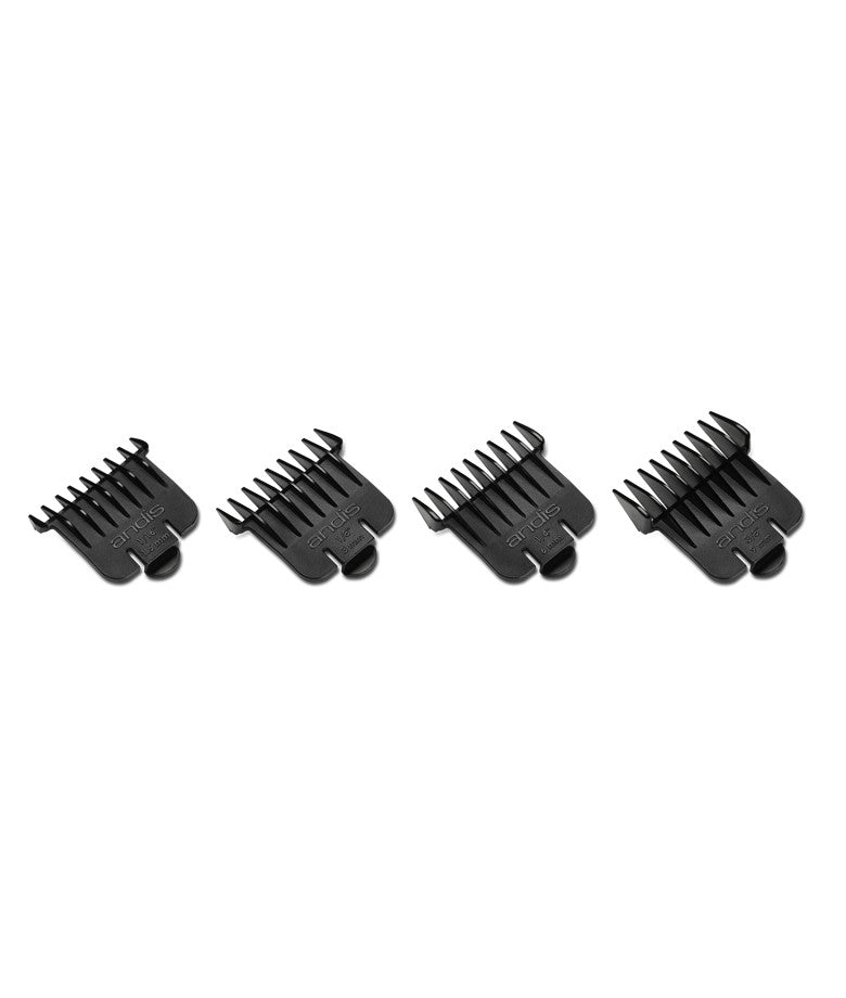 Clipper Attachment Comb Set for Trimmers - Fits Andis Models 0-3, 4-Piece