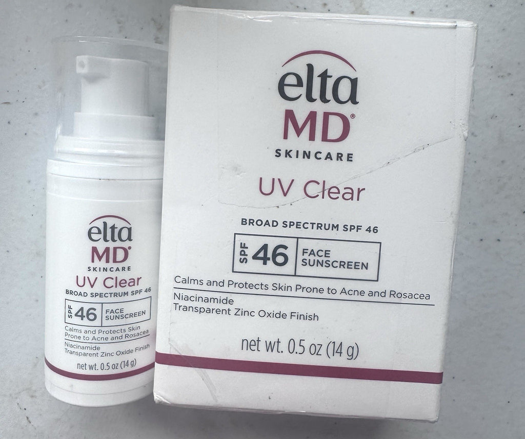 Elta MD SPF 46 Clear Sunscreen - 0.5 Oz, Expiring 3/28, Unused Open Box
