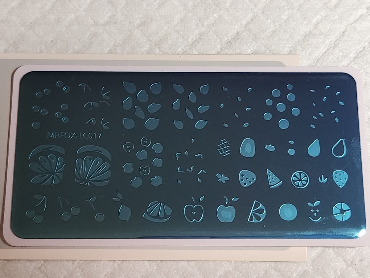 Nail Stamping Plate LC017 for Creative Nail Art - Mr. Fox