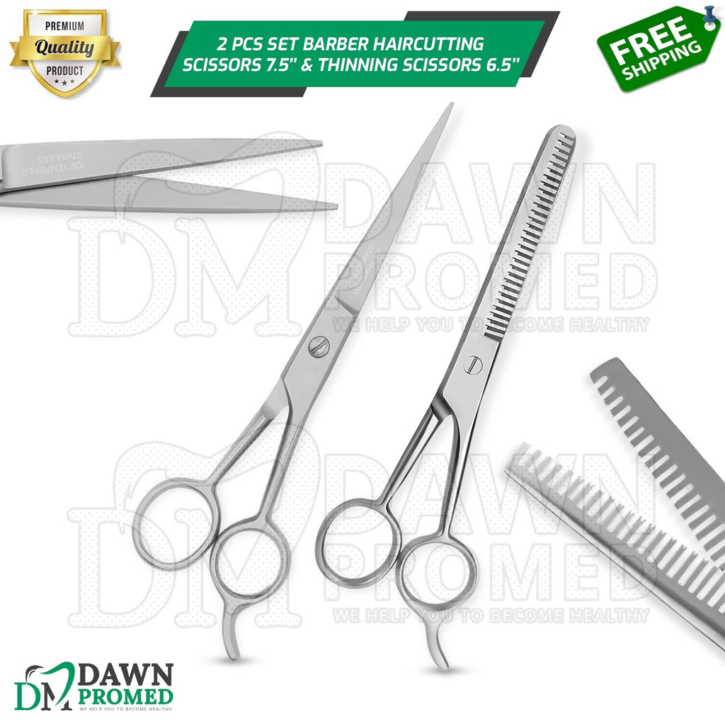 Pet Grooming Thinning & Hair Cutting Scissors Set - Stainless Steel