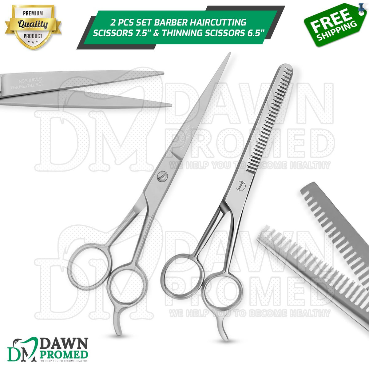 Pet Grooming Thinning & Hair Cutting Scissors Set - Stainless Steel