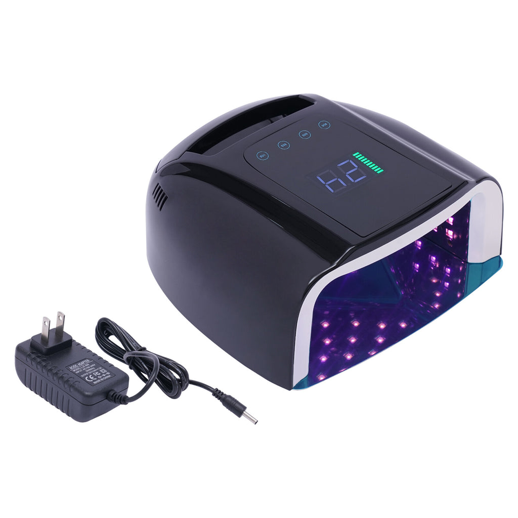 96W Cordless UV LED Nail Lamp - Rechargeable Professional Gel Curing Dryer