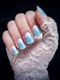 Color Nail Polish Strips Ocean Tips - 16 Count, Easy Nail Art