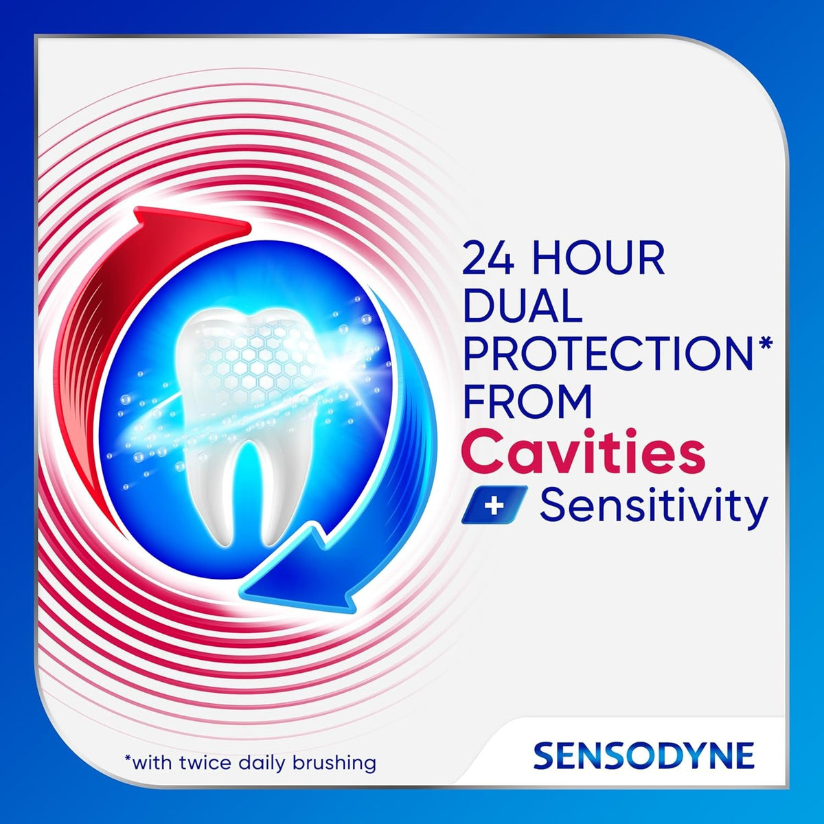 Sensodyne Cavity and Sensitivity Toothpaste 2.7 oz - Dual Protection