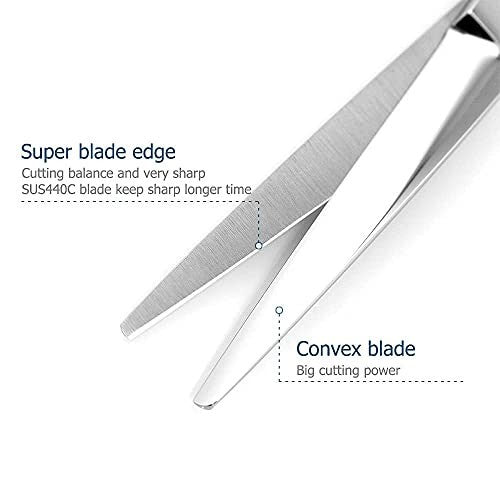 Professional Hair Cutting Scissors 5.5 Inch Steel Shears with Rose Handle