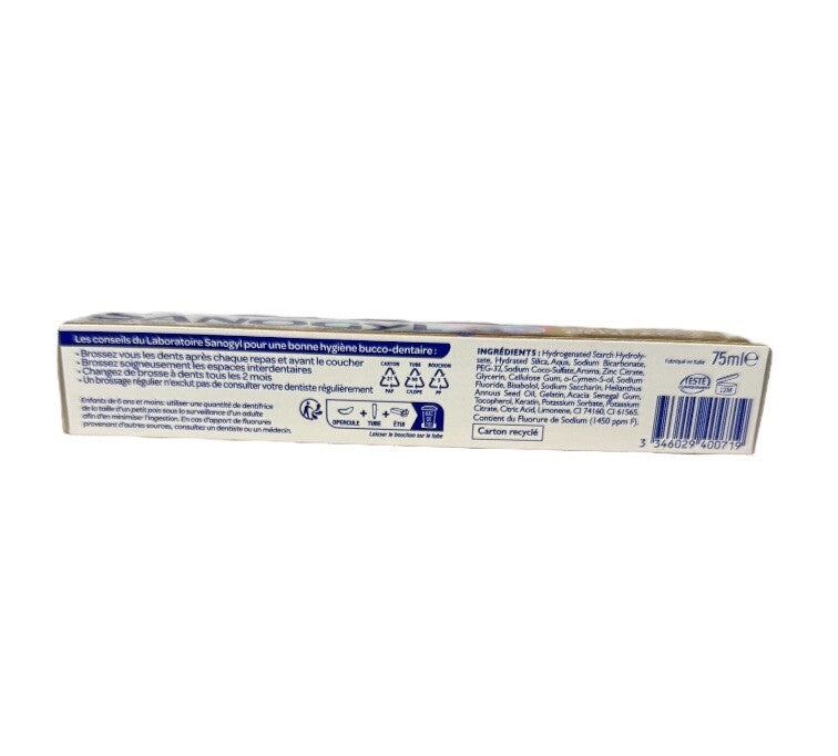 Sanogyl Soin Global Oral Care Gel 3 Pack - 75ml Each Free Shipping