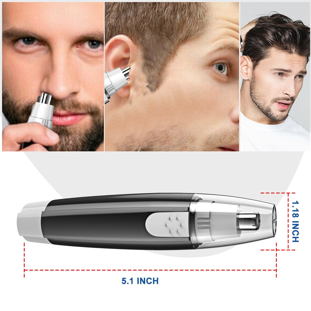 Electric Nose & Ear Hair Trimmer for Men & Women - Painless Facial Grooming Kit