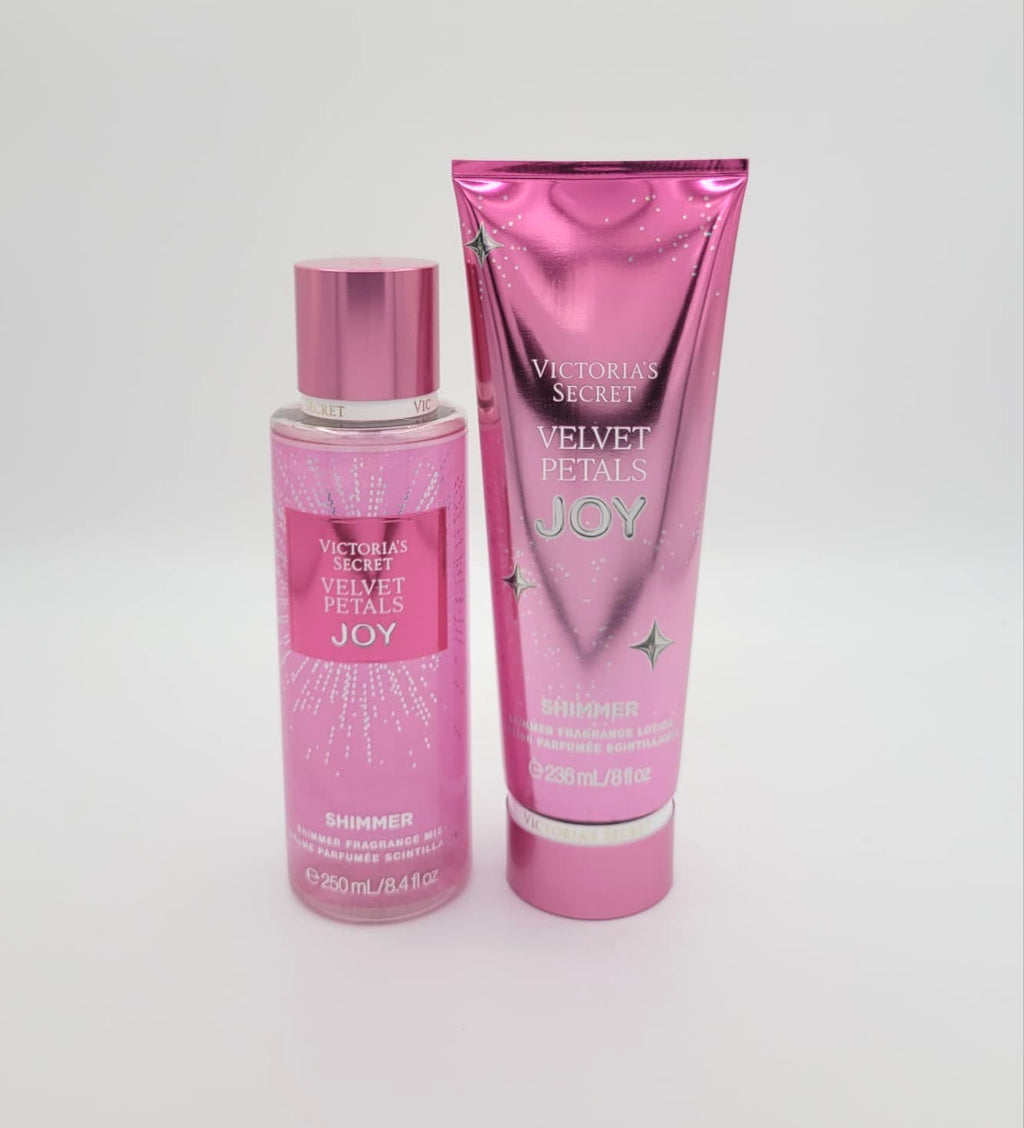 Victoria's Secret Velvet Petals Joy Body Mist & Lotion Set of 2