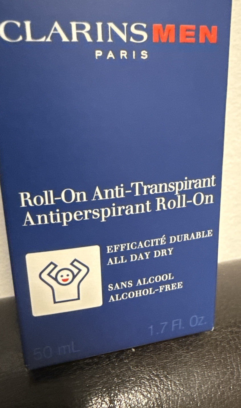 Clarins Men Antiperspirant Deodorant Roll-On 50ml - Brand New