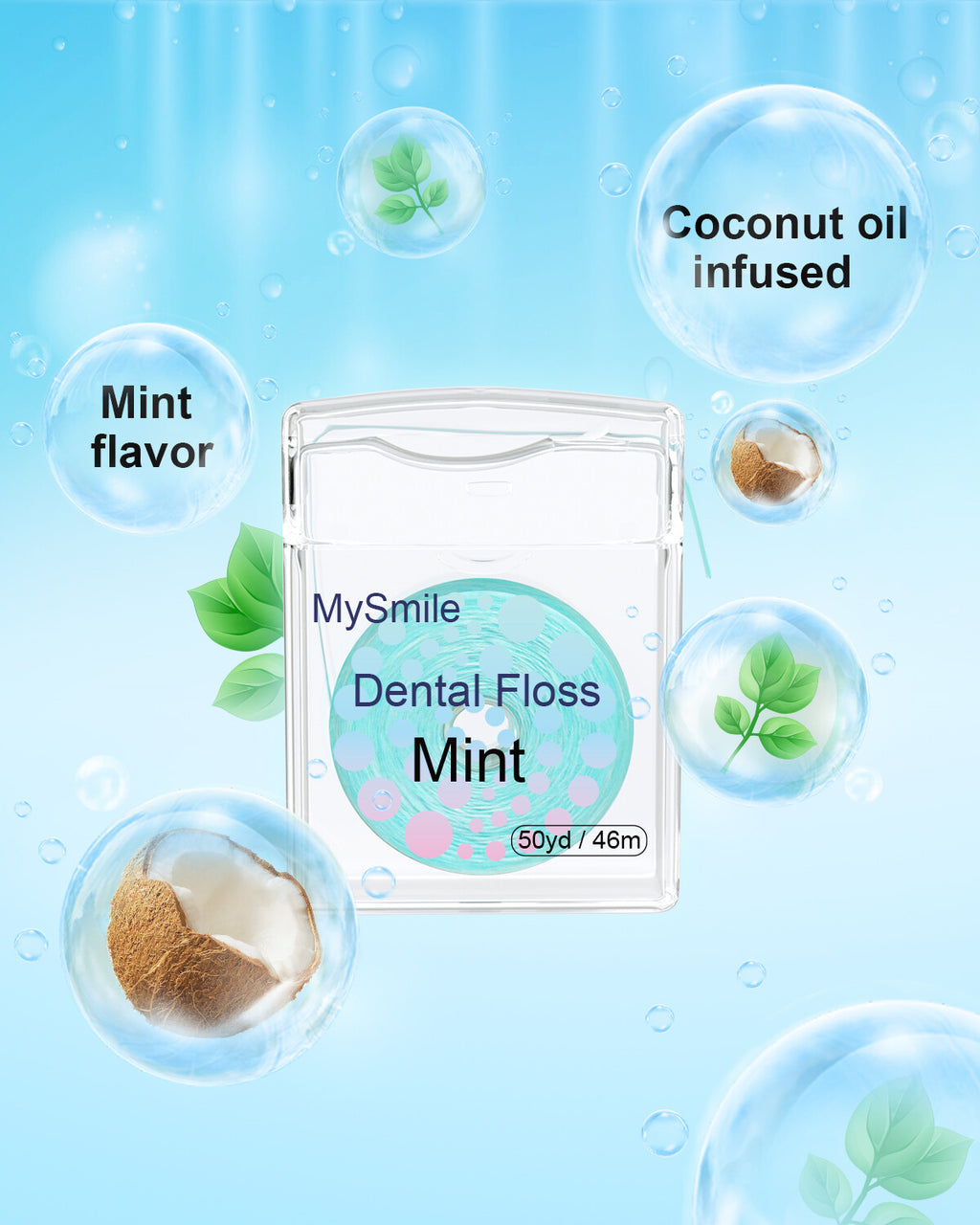 Expanding Dental Floss Pack - Gentle, Shred-Resistant Mint Floss for Sensitive Gums