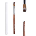 Acrylic Nail Brush with Wooden Handle - Size 8 for Professional & DIY Nail Art