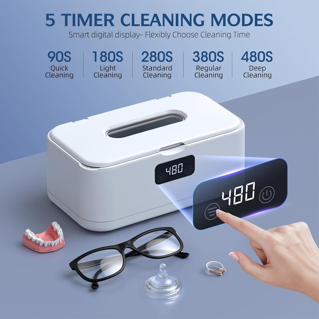 UV Ultrasonic Dental Retainer Cleaner Machine for Invisalign & Dentures
