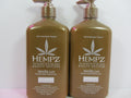 Hempz Vanilla Herbal Body Moisturizer Set with Niacinamide - 2 Pack