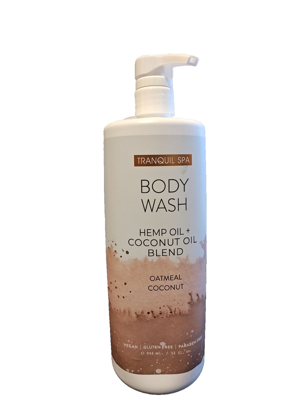 Tranquil Spa Oatmeal Coconut Body Wash with Hydrating Hemp Oil