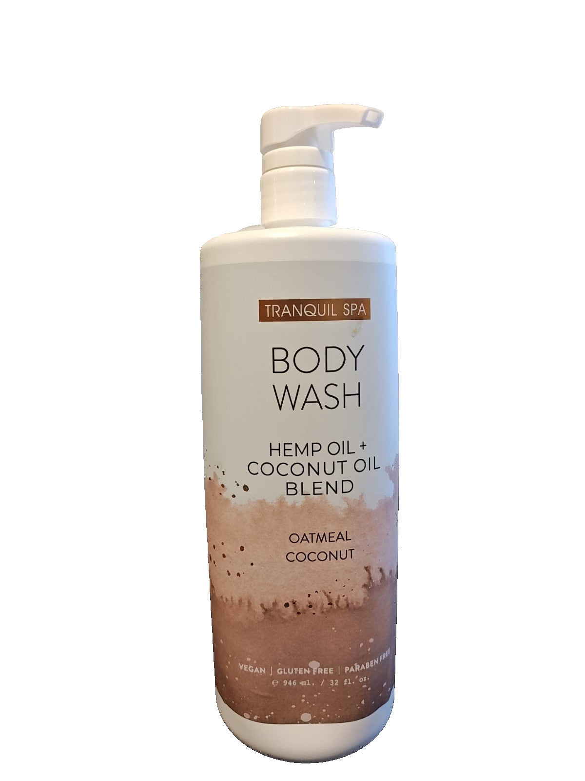 Tranquil Spa Oatmeal Coconut Body Wash with Hydrating Hemp Oil