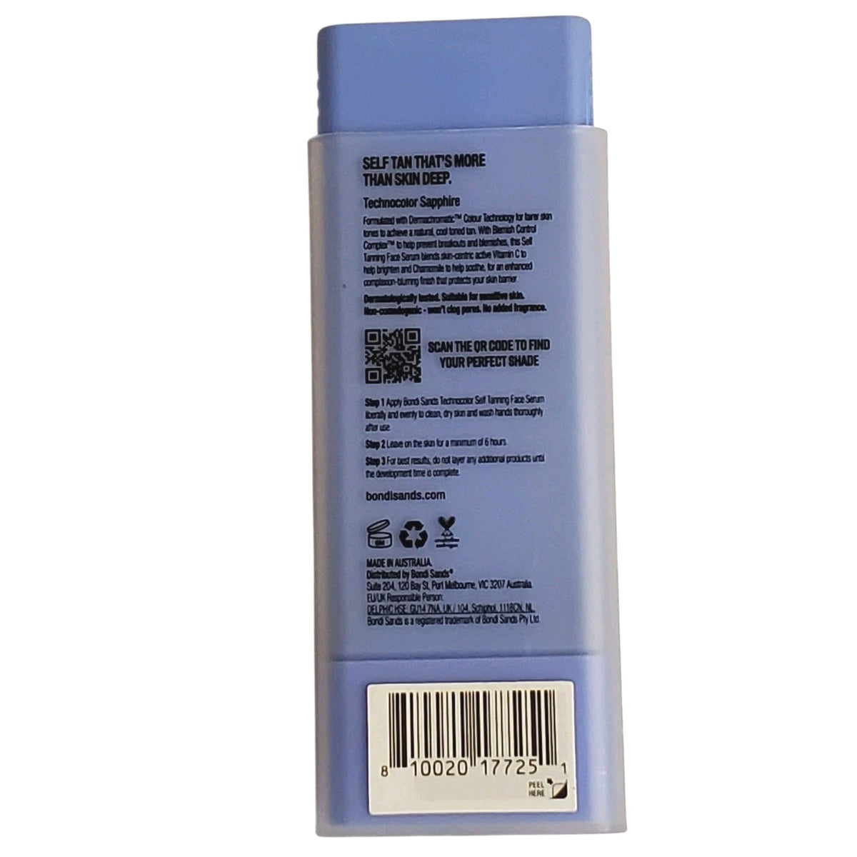 Self Tanning Face Serum - Natural Cool Tone, Hydrating & Blemish Control