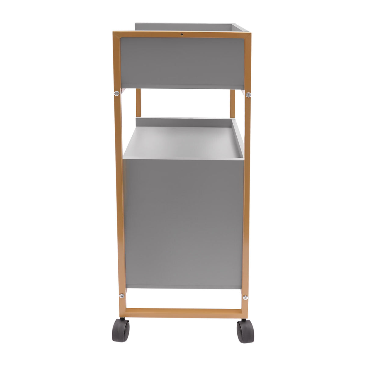 Salon Storage Cart with Wheels - Modern Barber Trolley for Organizing Tools
