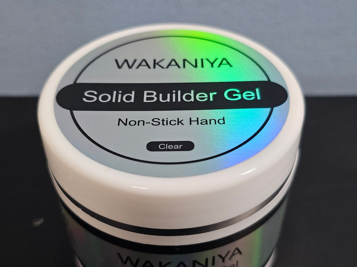 Solid Builder Gel for Nail Art - Clear Non-Stick Nail Extension 1.76 oz