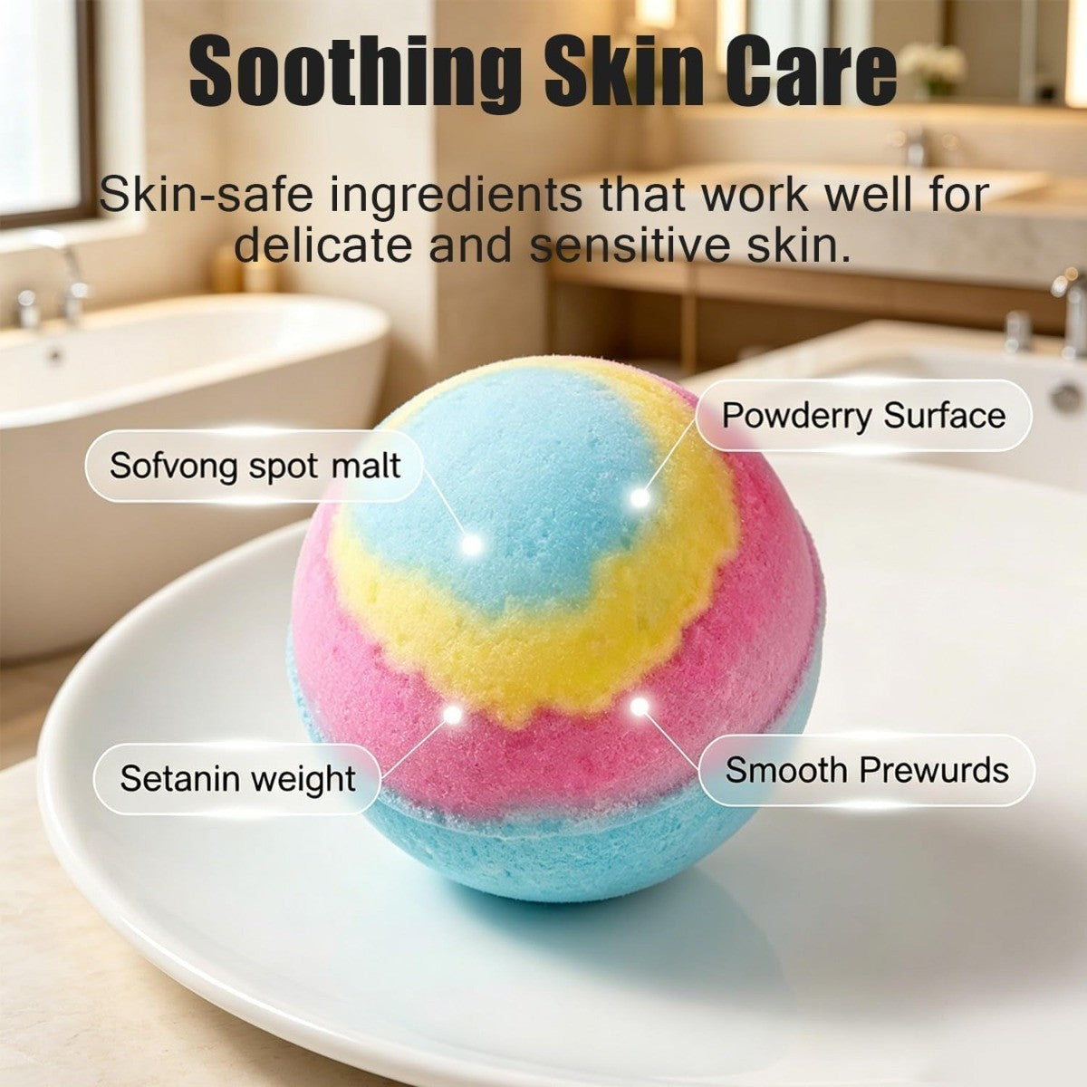 Kids Bath Bomb Set with Surprise Inside - Organic Ocean-Themed Bubble Bath Toys