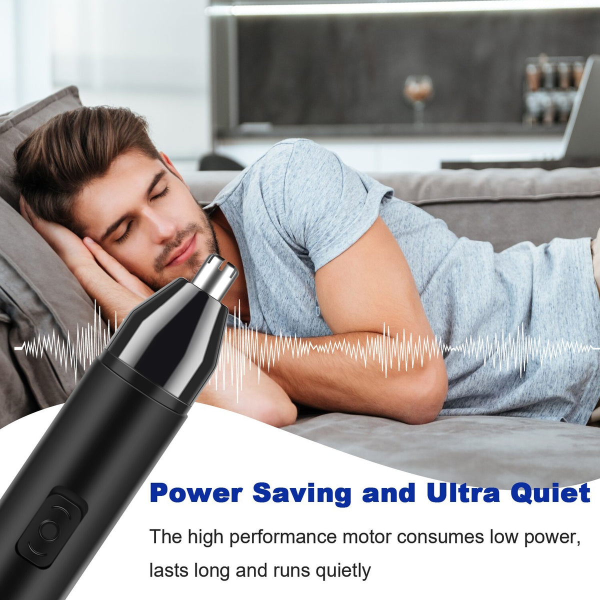Men's Electric Nose Ear Hair Trimmer Waterproof USB Rechargeable