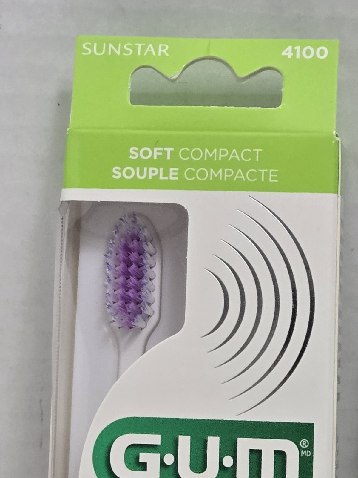 GUM Sonic Battery Powered Toothbrush Soft Compact & Refill Heads
