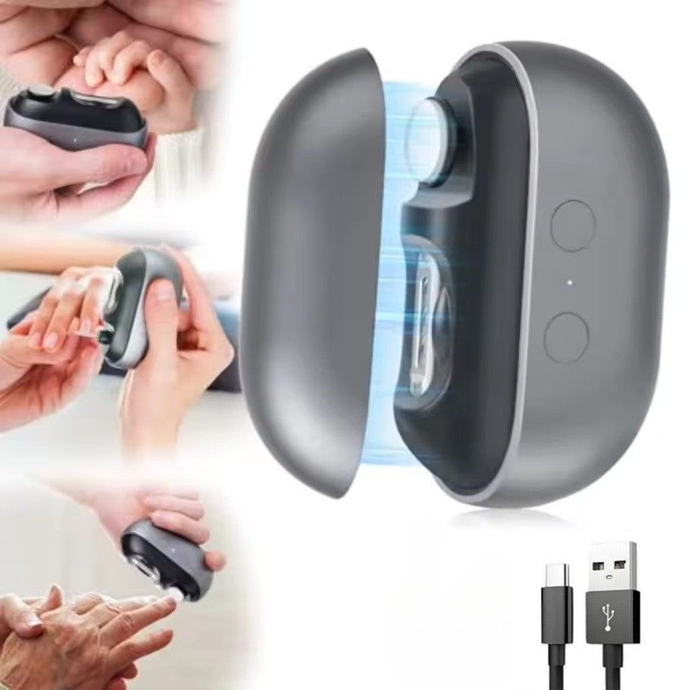 Electric Nail Clipper 3-in-1 Multi-Functional Manicure Tool with LED Light