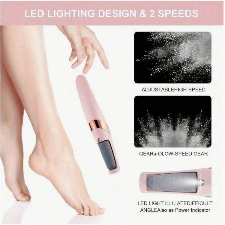 Rechargeable Electric Foot Grinder for Callus & Dead Skin Removal