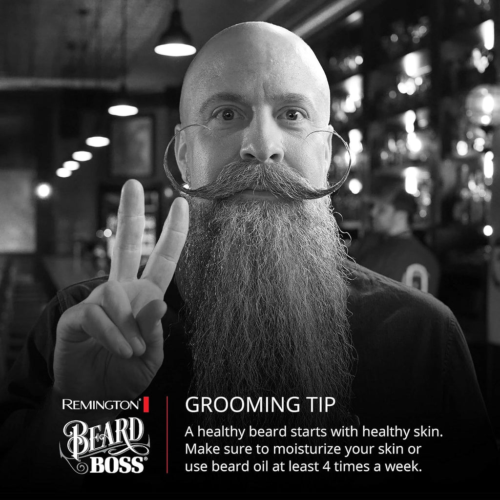 Remington Vacuum Beard Trimmer with 13 Length Settings, Rechargeable & Washable
