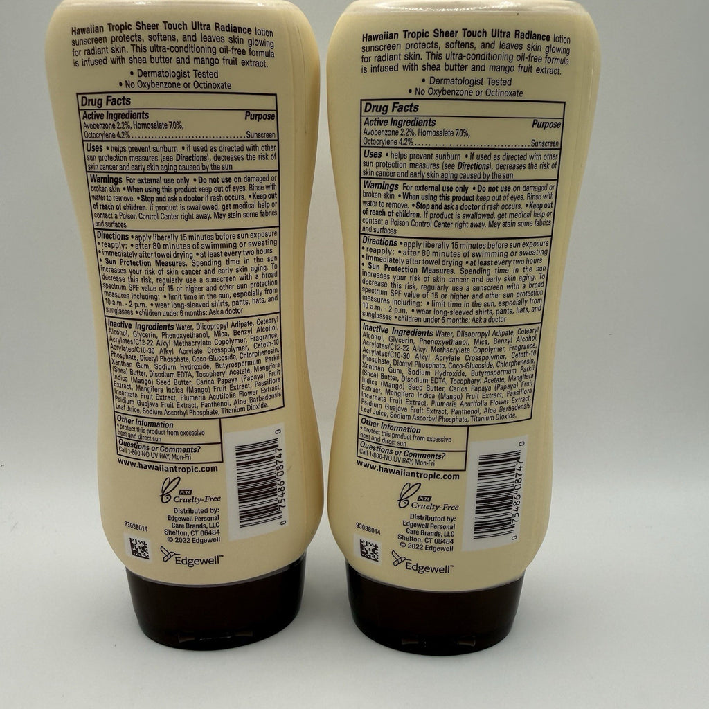 Hawaiian Tropic SPF 30 Sunscreen Lotion Duo - Water-Resistant, Vegan & Cruelty-Free