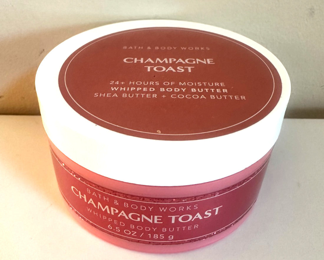 Body Butter - Champagne Toast Scent, 6.5 oz, Nourishing Moisturizer
