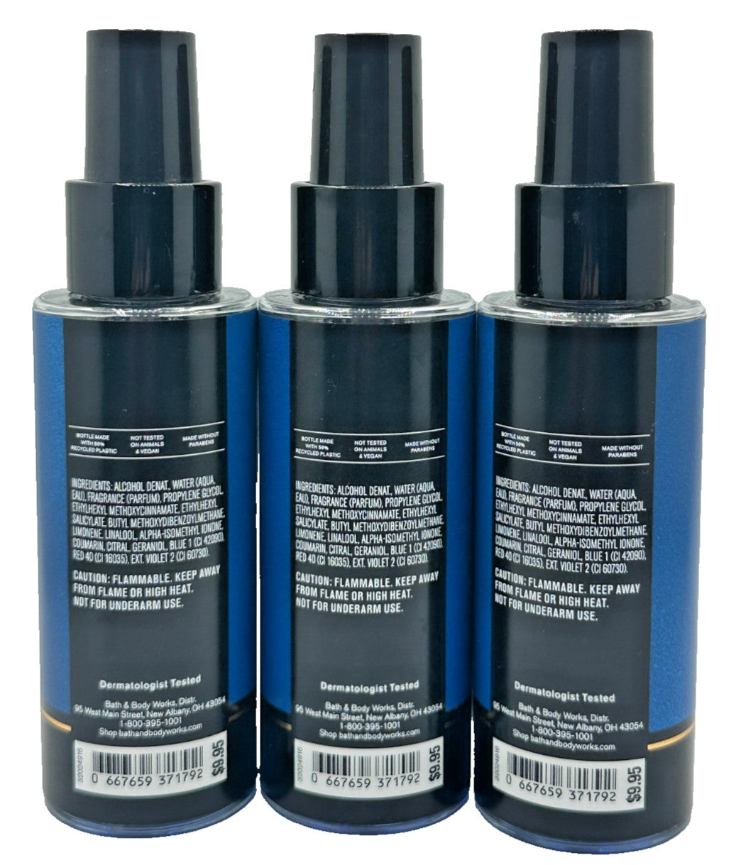 Travel Ocean Cologne Mist Spray Set - Bath & Body Works, 3 x 3.4 oz