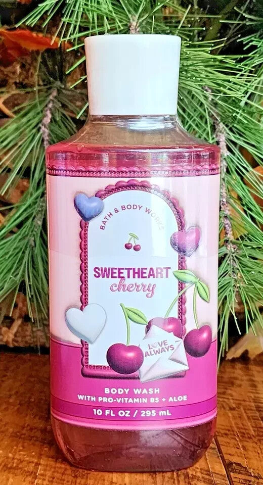 Spring Cherry Scent Bath & Body Set - Body Cream, Shower Gel & Mist