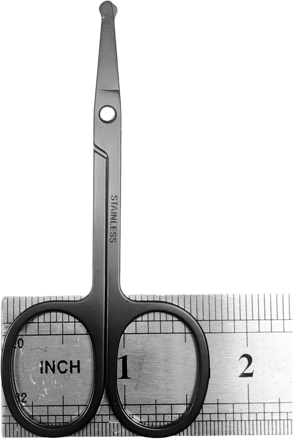 Nose Hair Scissors - Stainless Steel Precision Trimmer with Safety Tips