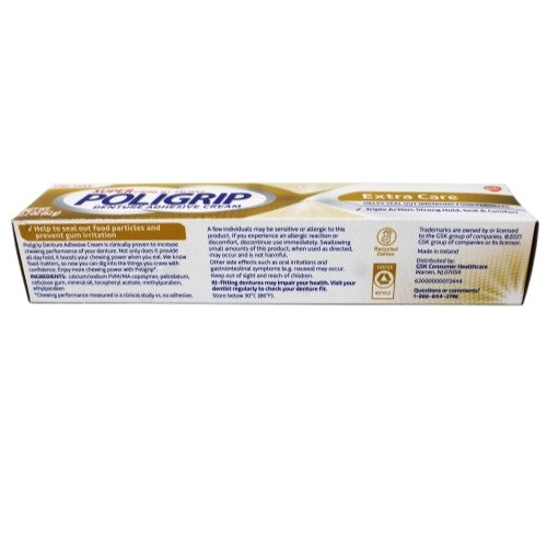 Denture Adhesive Cream 5 Pack - Extra Hold, 2.2 oz each