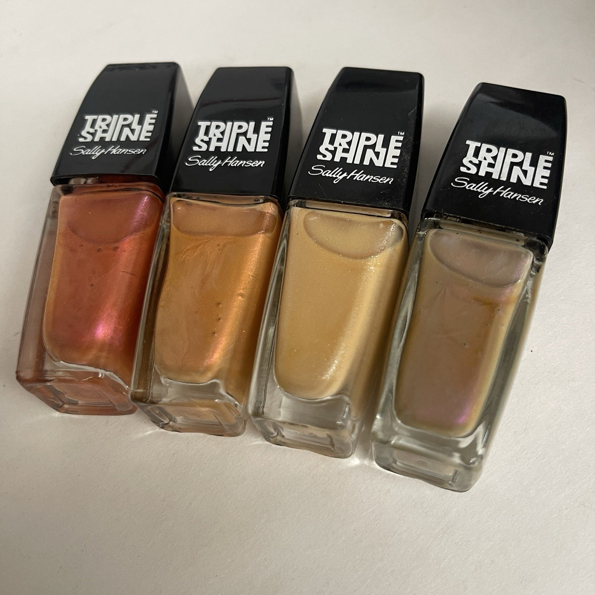 Multicolor Pink and Purple Nail Polish Set - Sally Hansen Triple Shine