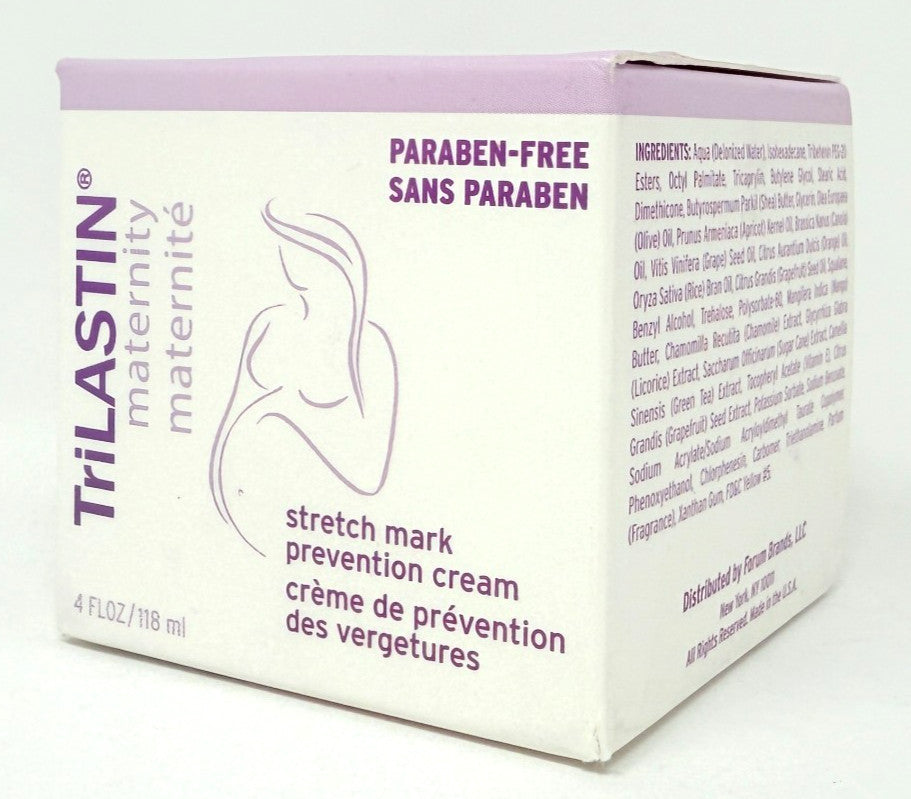 TriLASTIN Maternity Stretch Mark Prevention & Healing Cream 4 oz