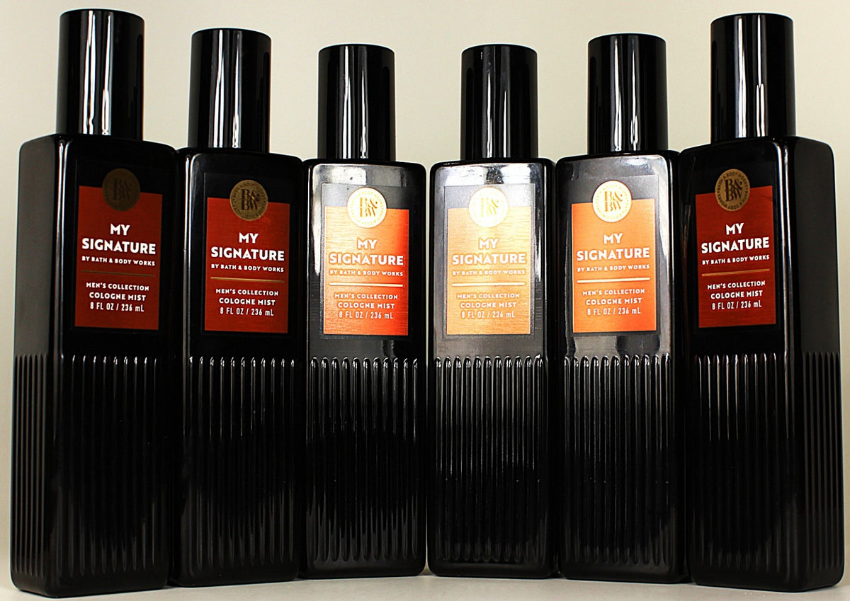 6 Pack Men's Cologne Body Mist - Bath & Body Works Signature Fragrance 8oz