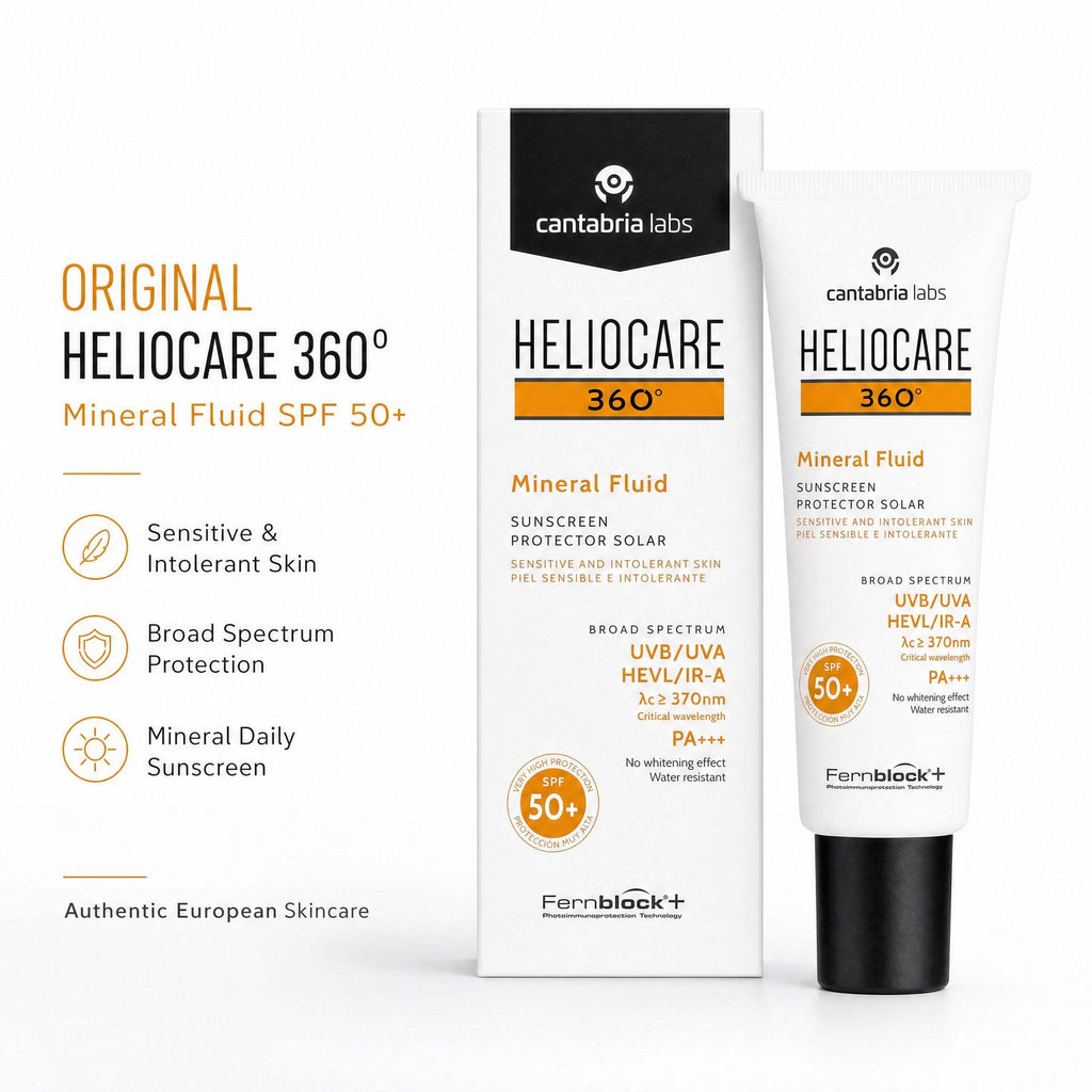 Mineral Sunscreen SPF 50+ Lightweight Face Sunblock for Sensitive Skin