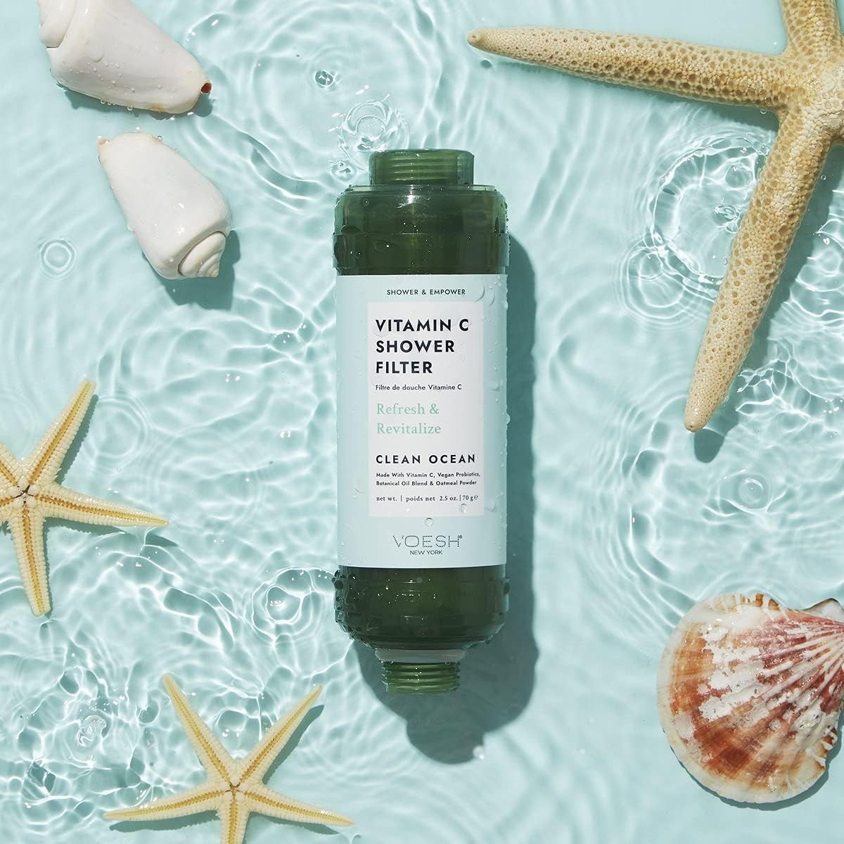 Vitamin C Shower Filter for Clean Water & Skin Care - Ocean Breeze Scent