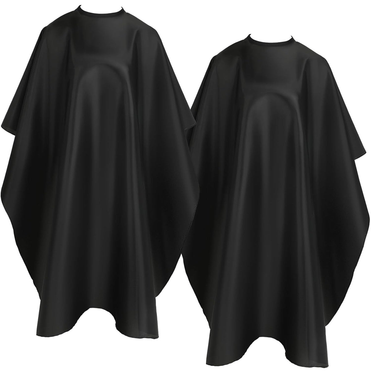 2 Pack Adult Barber Capes with Snap Closure - Professional Hair Cutting Cape