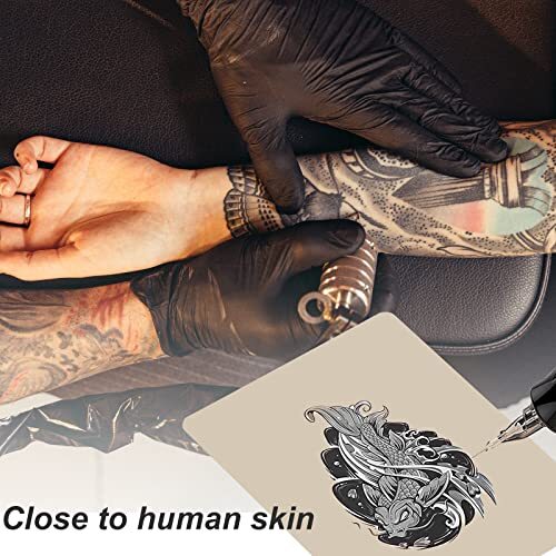 Tattoo Practice Skin 10 Sheets Double-Sided 6x8 inch - Synthetic Skin for Microblading & Tattoo Training