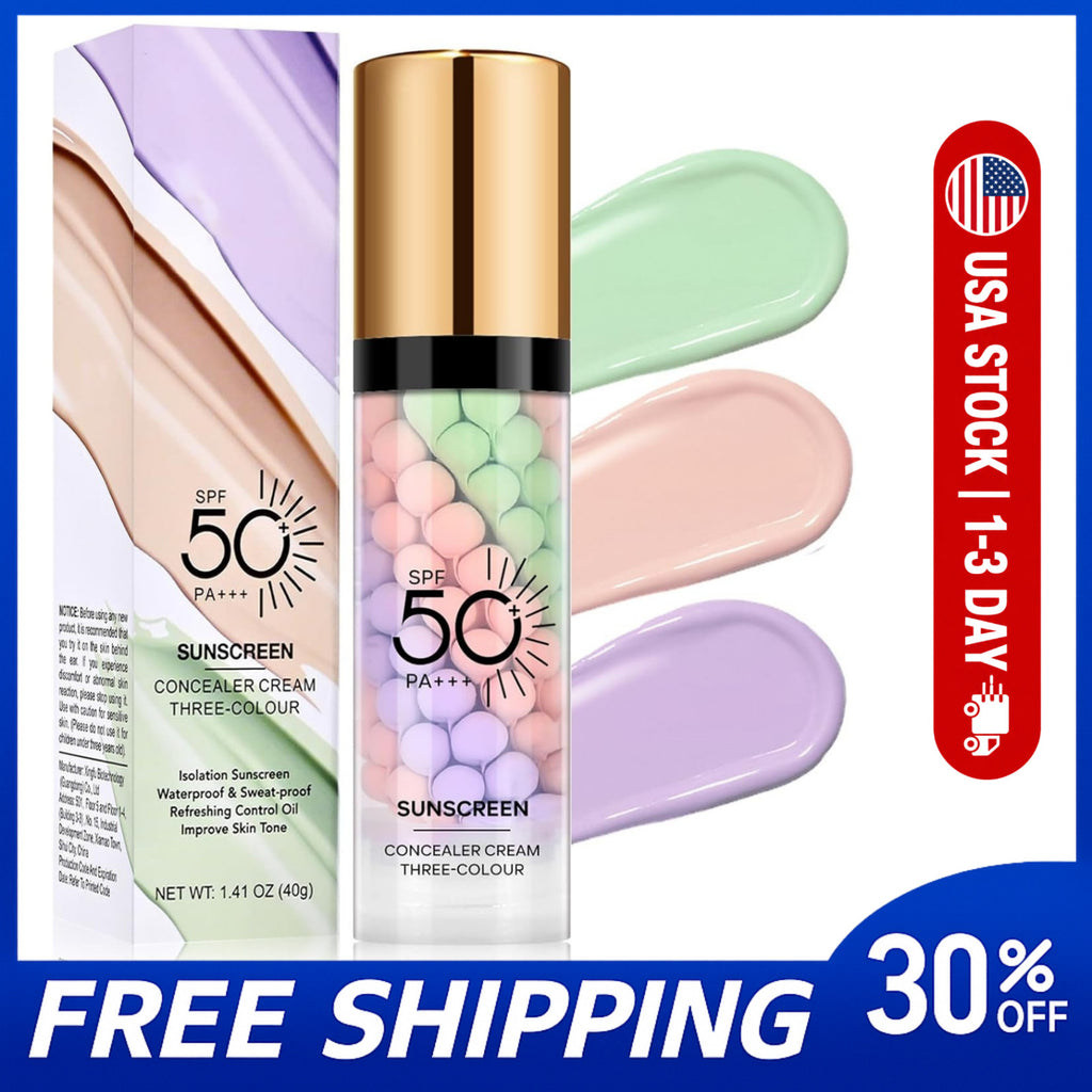 SPF 50 Color Correcting Sunscreen Face Cream Hydrating Primer