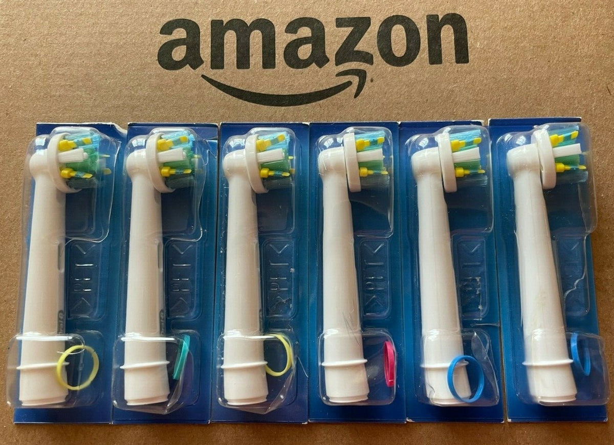 6 Pack Oral-B Floss Action Triumph Replacement Toothbrush Heads - No Box