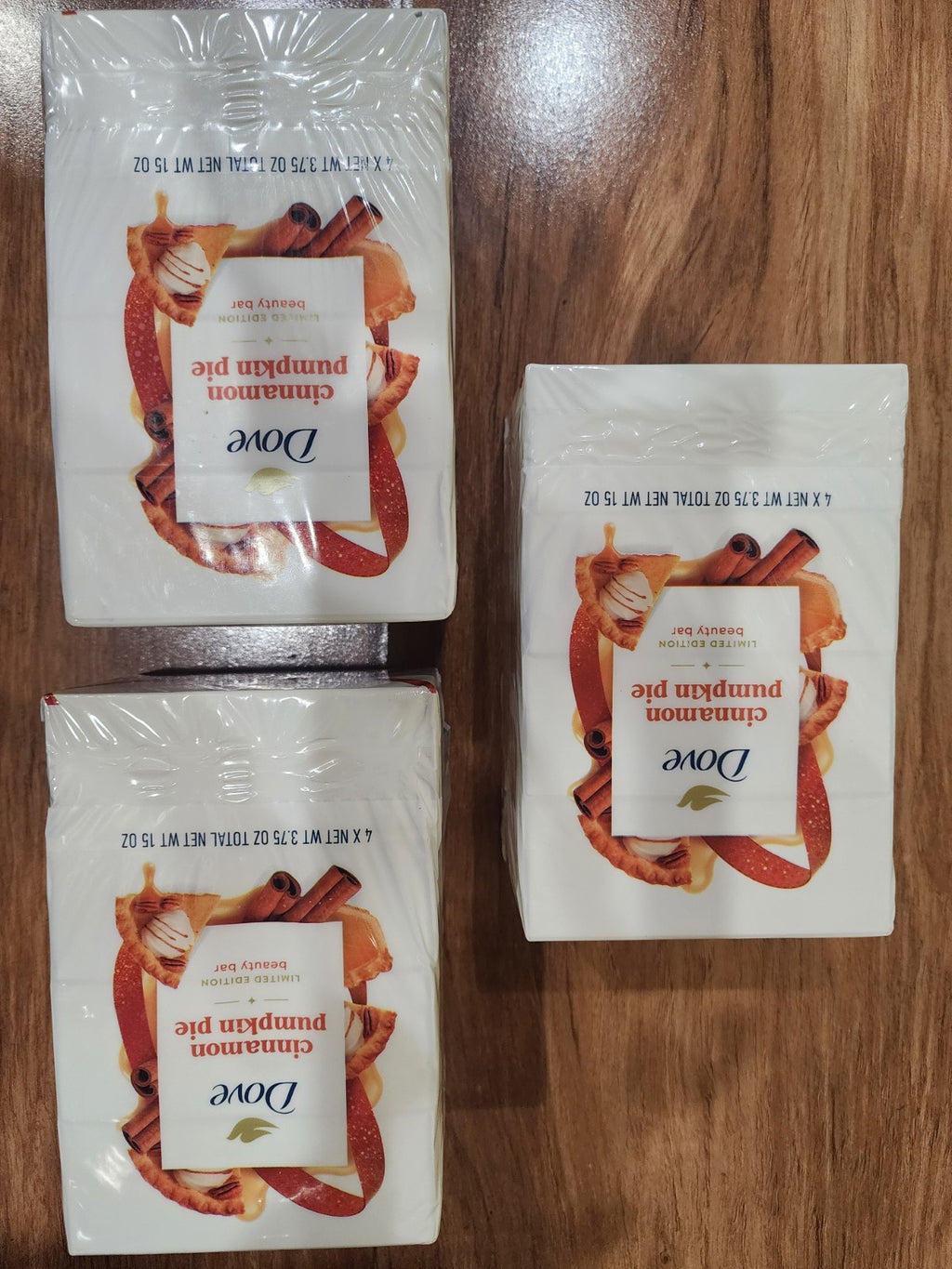 Dove Cinnamon Pumpkin Pie Bar Soap Set - 12 Full Size Bars, Fall Limited Edition